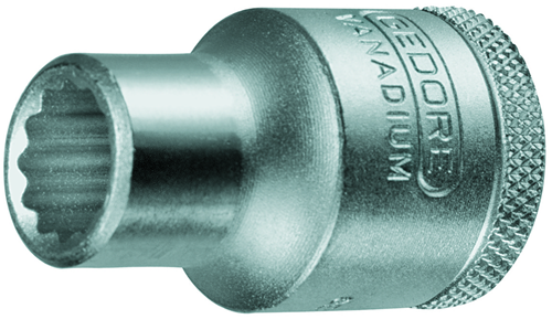 Hylsa. Med 1/2" fyrkantsfäste. Gedore D 19 AF – bild 2