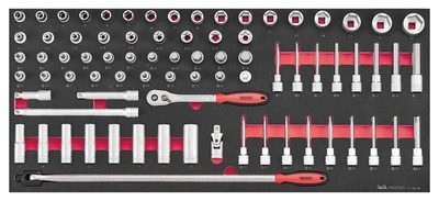 Hylsnyckelsats TELSK78 Teng Tools 78 delar