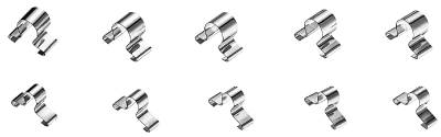 Clipshållare Teng Tools ALU14 - ALU34