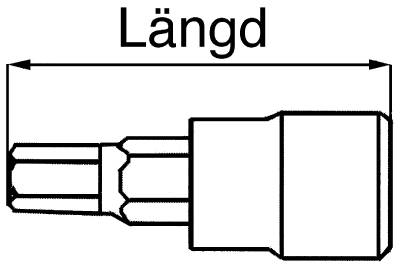 Insexhylsa. Med 1/2" fyrkantsfäste. Teng Tools M122505-C / M122512-C – bild 3