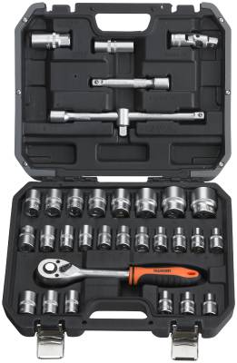 32 delars Hylsnyckelsats 1/2'' Harden