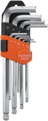 Sexkantnycklar i sats Harden