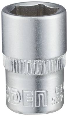 Hylsa. Med 3/8'' fyrkant Harden