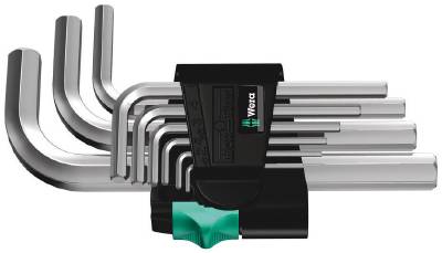 Sexkantnyckelsats 950/9 HP Wera