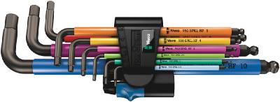 Sexkantnyckelsats 950/9 HP HF 1 Wera