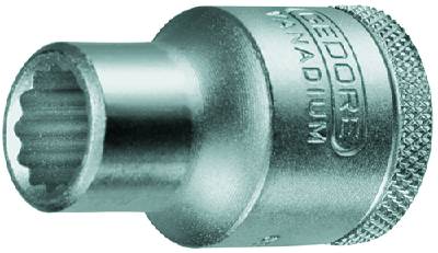 Hylsa. Med 1/2" fyrkantsfäste. Gedore D 19 AF – bild 1