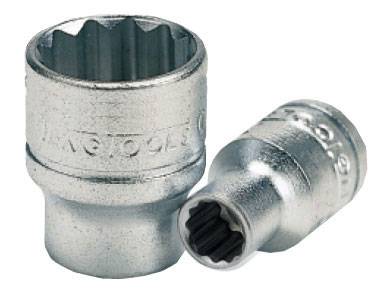 Hylsa. Med 1/4" fyrkantsfäste. Teng Tools M14010612-C / M14011612-C