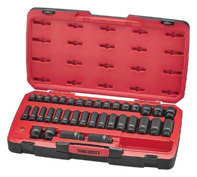 40 delars krafthylssats med 1/2" fyrkantsfäste Teng Tools T9240