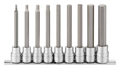 Hylssats med sexkantbits. Fyrkantsfäste  ''3/8 Teng Tools M3809