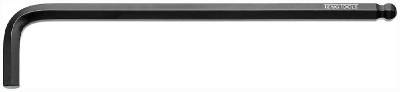 Sexkantnyckel, extra lång med kulspets. Teng Tools 3908015BL-390810BL