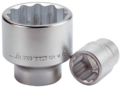 Hylsa. Med 1" fyrkantsfäste. Teng Tools M110536 / M110580