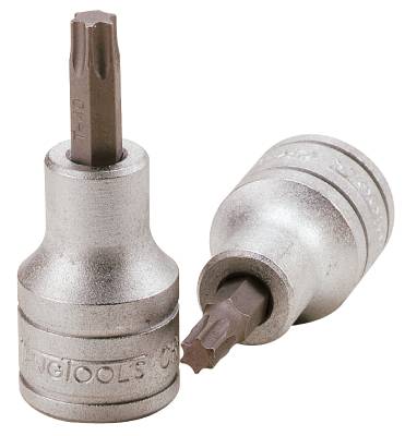 TX-hylsa. Med 1/2" fyrkantsfäste. Teng Tools M121220T-C / M121260T-C