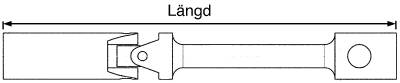 3/8'' lång tändstiftshylsa med T-handtag. Teng Tools TBUSP14 / TBUSP21 – bild 2