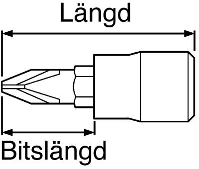 Skruvmejselhylsa med 1/4" fyrkantsfäste. Teng Tools M141300-C / M141303-C – bild 2