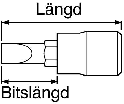 Skruvmejselhylsa med 1/4" fyrkantsfäste. Teng Tools M141404-C / M141407-C – bild 2