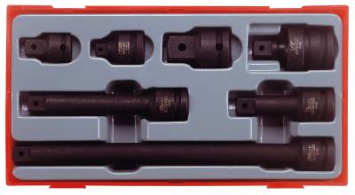7 delars Krafthylsverktyssats med 1/2" fyrkantsfäste Teng Tools TT9207