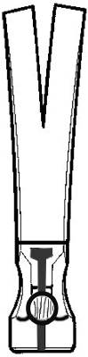 Snickarhammare med stålrörsskaft och magnet. Teng Tools HMCH16M – bild 2
