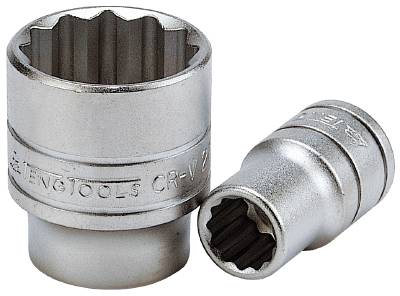 Hylsa. Med 1/2" fyrkantsfäste. Teng Tools M120112-C / M120140-C – bild 1