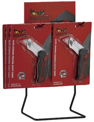 Universalknivar i display Teng Tools DIS-712