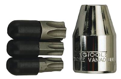TX-hylsor i sats. Med 1/2" fyrkantsfäste. Teng Tools 1488