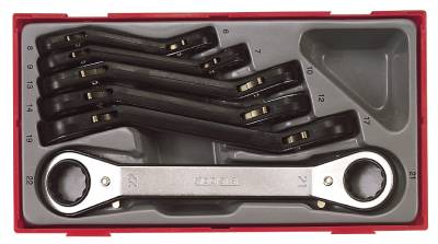 6 delars Ringspärrnyckelsats Teng Tools TTRORS