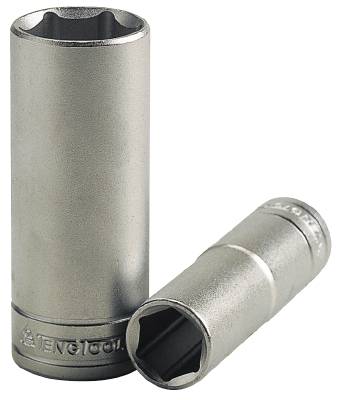 Hylsa. Med 1/2" fyrkantsfäste. Teng Tools M1206136-C / M1206146-C