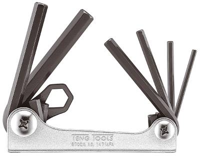 Sexkantnycklar i sats. Tum. Teng Tools 1471AF - 1471AFA
