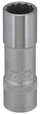 Hylsa. Med 1/2" fyrkantsfäste. Gedore D 19 L