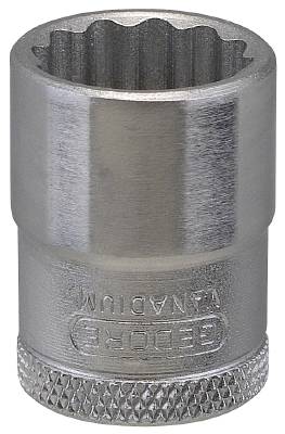 Hylsa. Med 3/8" fyrkantsfäste. Gedore D 30