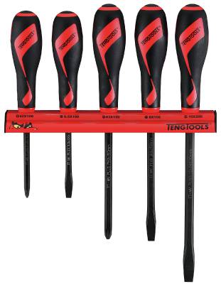 Skruvmejselsats med väggställ Teng Tools WRMDT05N
