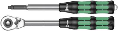 Spärrhandtag med 1/2" fyrkantsfäste. Wera -Zyklop Hybrid Set