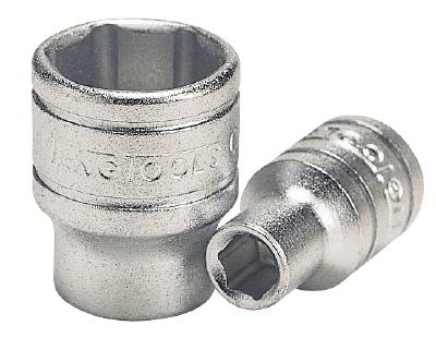 Hylsa. Med 1/4" fyrkantsfäste. Teng Tools M140106-C / M140116-C