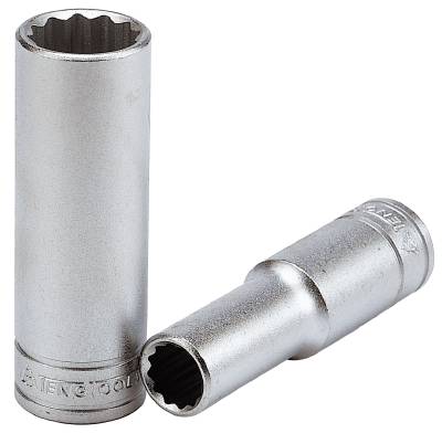 Hylsa. Med 1/2" fyrkantsfäste. Teng Tools M120610-C / M120636-C