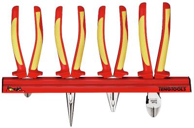 Tångsats isolerade för 1000 V med väggställ Teng Tools WRMBV04