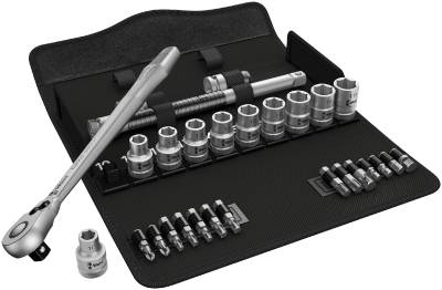Hylsnyckelsats med 1/2'' fyrkantsfäste. Wera 8100 SC 8