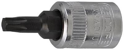 Torx-hylsa. Med 1/4" fyrkantsfäste. Gedore ITX T 20
