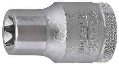 Torx-hylsa. Med 1/2" fyrkantsfäste. Gedore TX 19