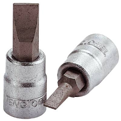 Skruvmejselhylsa med 1/4" fyrkantsfäste. Teng Tools M141404-C / M141407-C