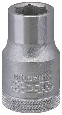 Hylsa. Med 1/2" fyrkantsfäste. Gedore 19