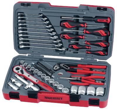 Hylsnyckelsats med 1/2'' fyrkantsfäste. Teng Tools T1268