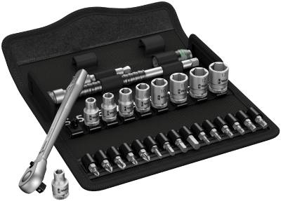 Hylsnyckelsats med 1/4'' fyrkantsfäste. Wera 8100 SA 8