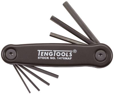 Sexkantnycklar i sats Teng Tools 1476NMM / 1476NAF – bild 2