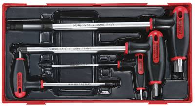 7 st Sexkantnycklar i sats Teng Tools TTHEX7 / TTHEX7AF