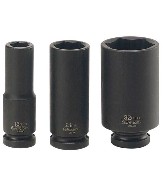 Krafthylsa. Med 1/2" fyrkantsfäste. Teng Tools 920610-C / 920636-C – bild 2