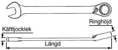 U-ringspärrnyckel Teng Tools 600110R / 600128R – bild 2