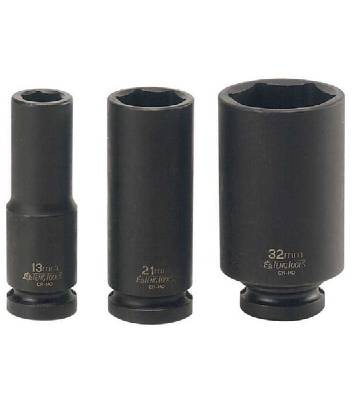 Krafthylsa. Med 1/2" fyrkantsfäste. Teng Tools 920610-C / 920636-C – bild 1