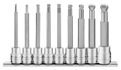 Insexbitshylsor (sats) med 3/8" fyrkantsfäste. TengTools M3809HBN
