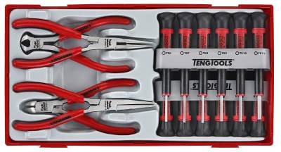 16 delars Finmekanikermejslar och tänger i sats Teng Tools TTMI16 – bild 1