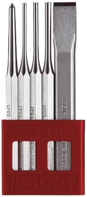 Mejsel-/dorn-/körnare sats, Teng Tools PCX05
