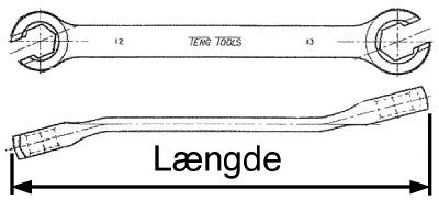 Öppen ringnyckel Teng Tools 641011 / 661422 – bild 2